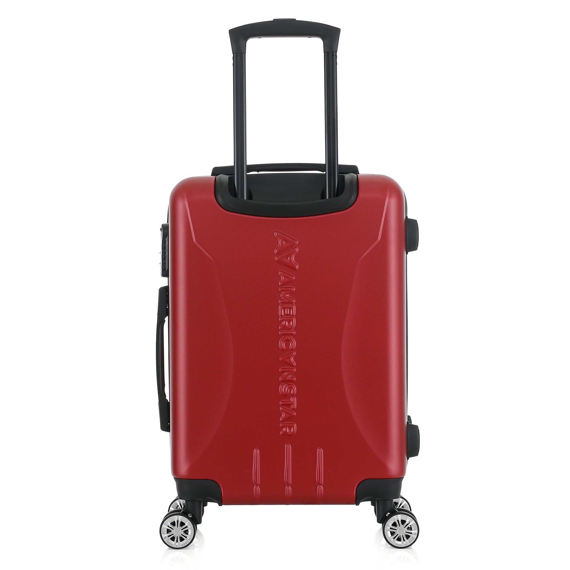 Valise rouge de notre collection American Star, Seattle, taille S, de dos