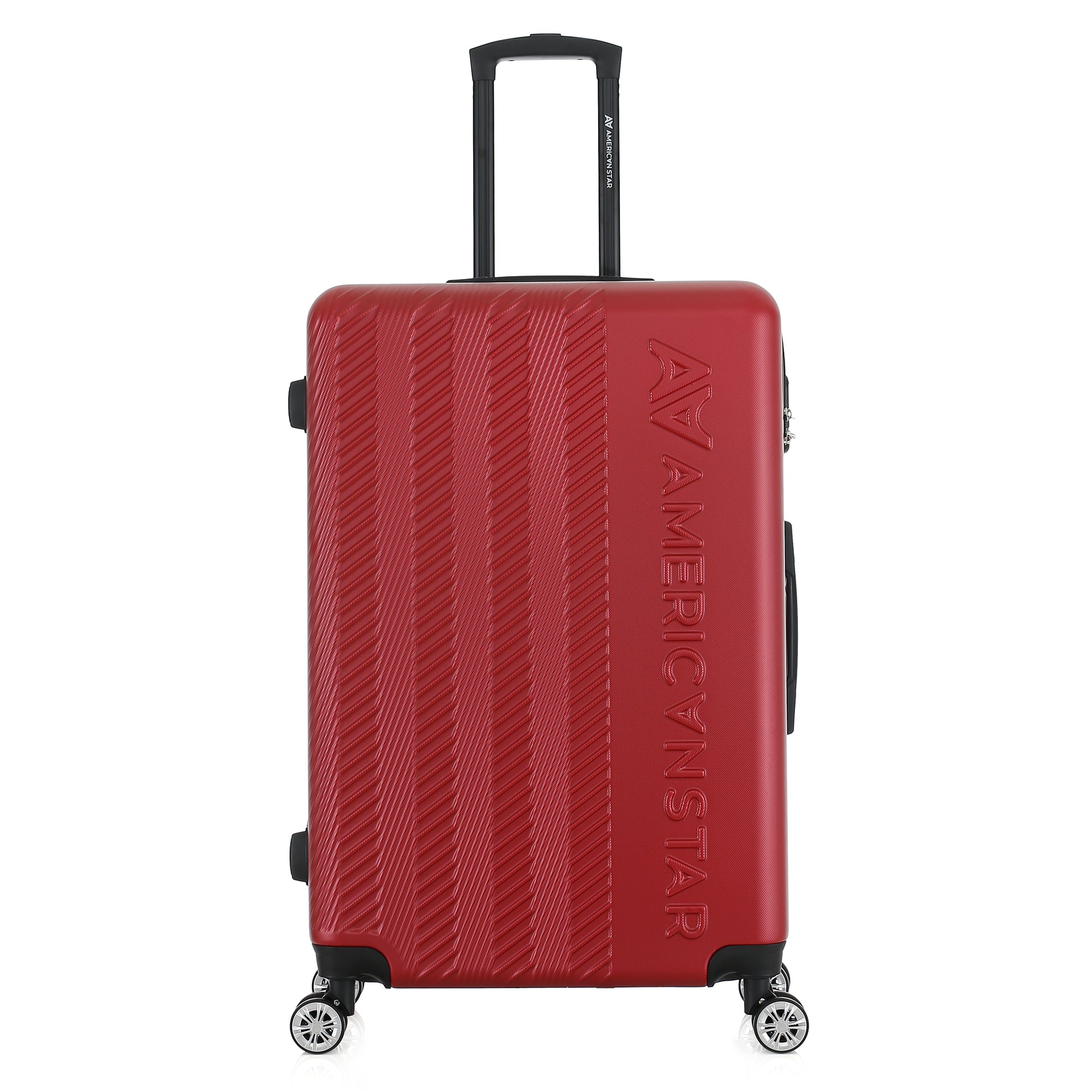Grande valise rouge de face
