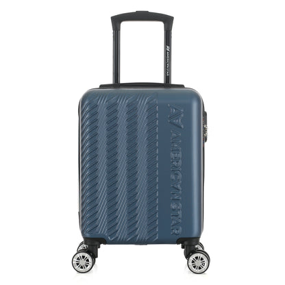 Valise bleue de notre collection American Star, Seattle, taille XS, de face
