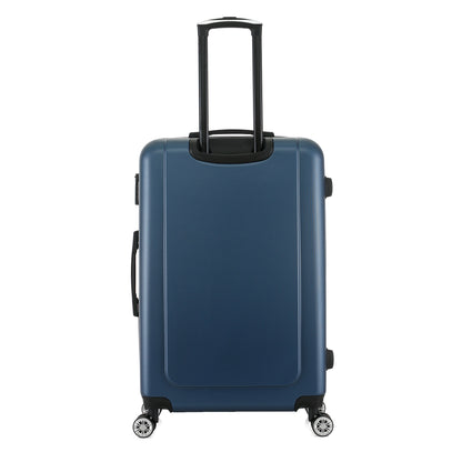 Valise bleue de notre collection Georges Rech, Venise, taille L, de dos