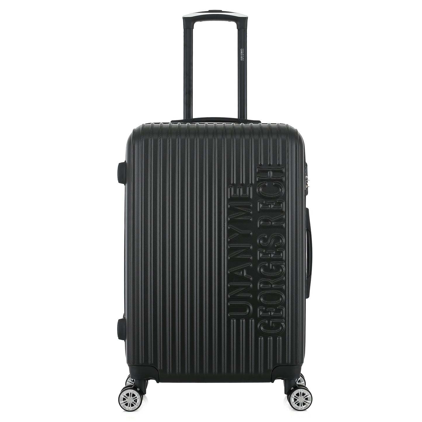 Valise noire de notre collection Georges Rech, Venise, taille M, de face