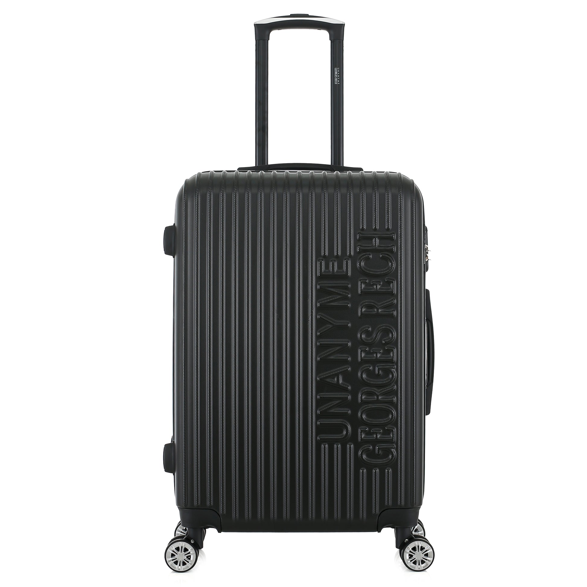 Valise noire de notre collection Georges Rech, Venise, taille M, de face