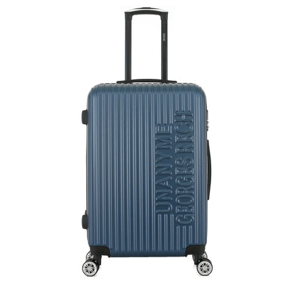 Valise bleue de notre collection Georges Rech, Venise, taille M, de face