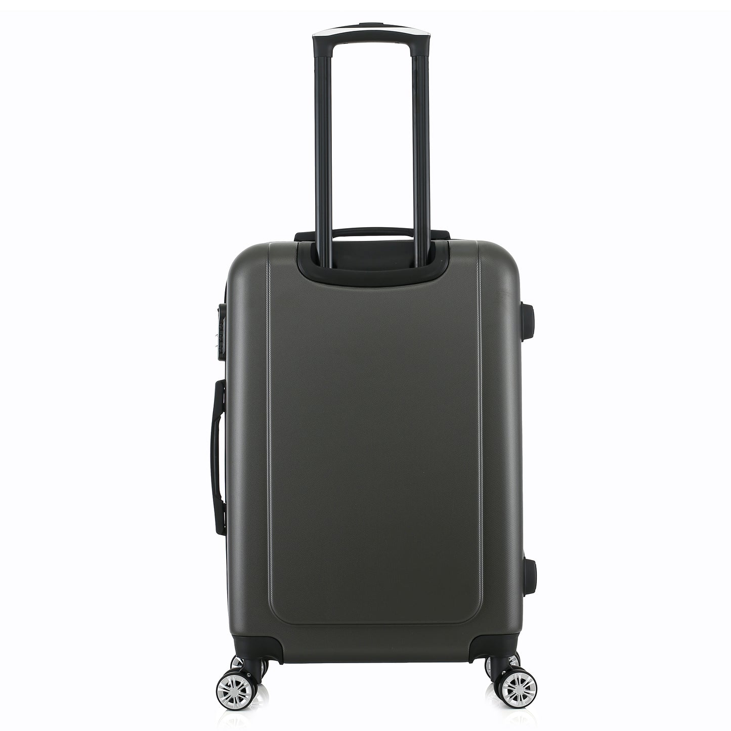 Valise grise de notre collection Georges Rech, Venise, taille M, de dos