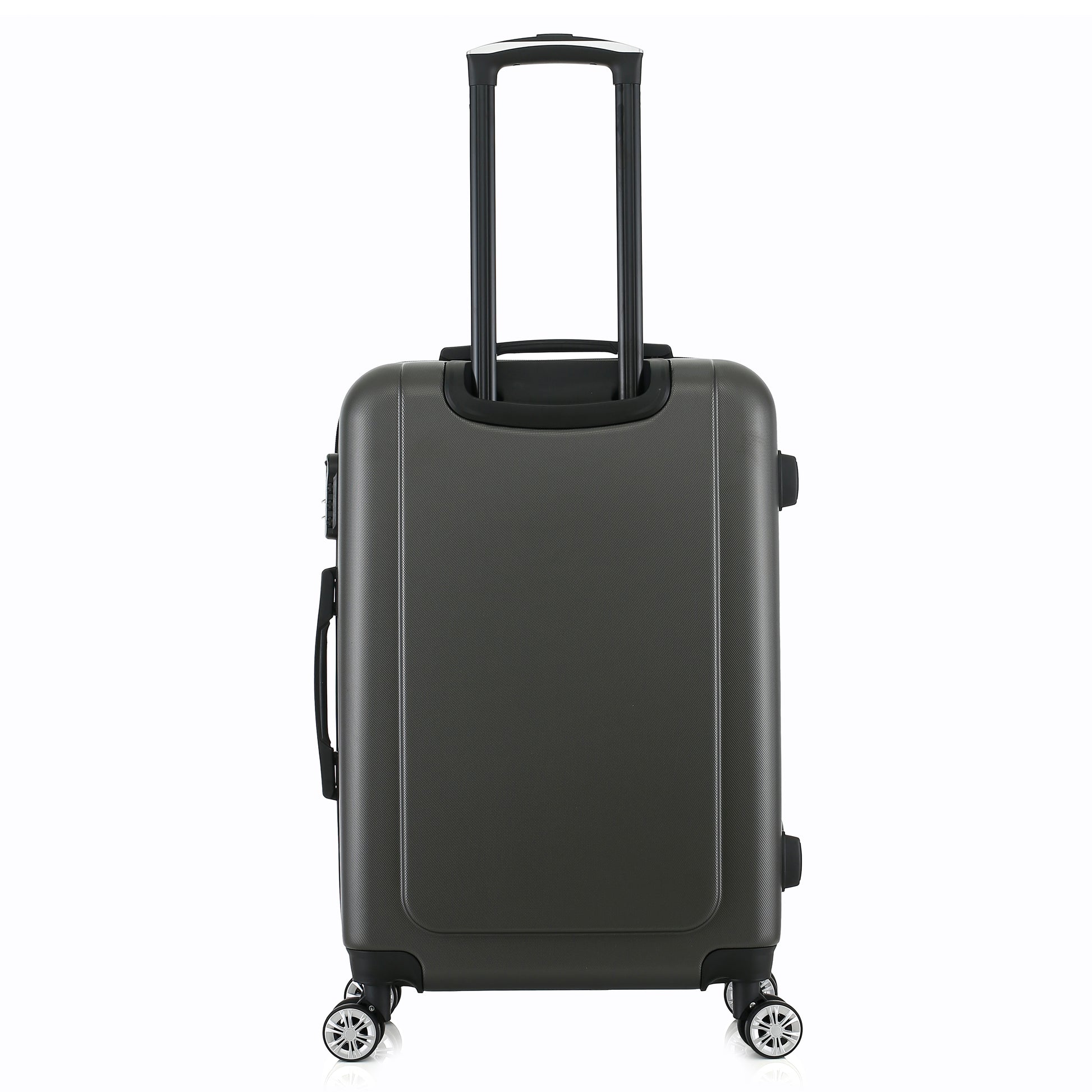 Valise grise de notre collection Georges Rech, Venise, taille M, de dos