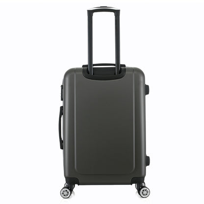 Valise grise de notre collection Georges Rech, Venise, taille M, de dos