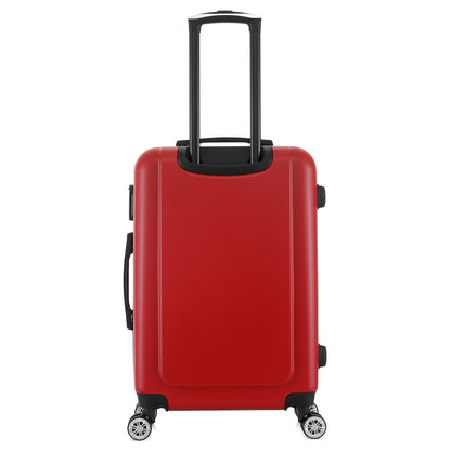 Valise rouge de notre collection Georges Rech, Venise, taille M, de dos