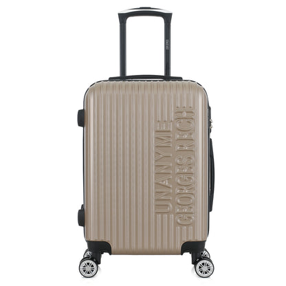Valise beige de notre collection Georges Rech, Venise, taille S, de face