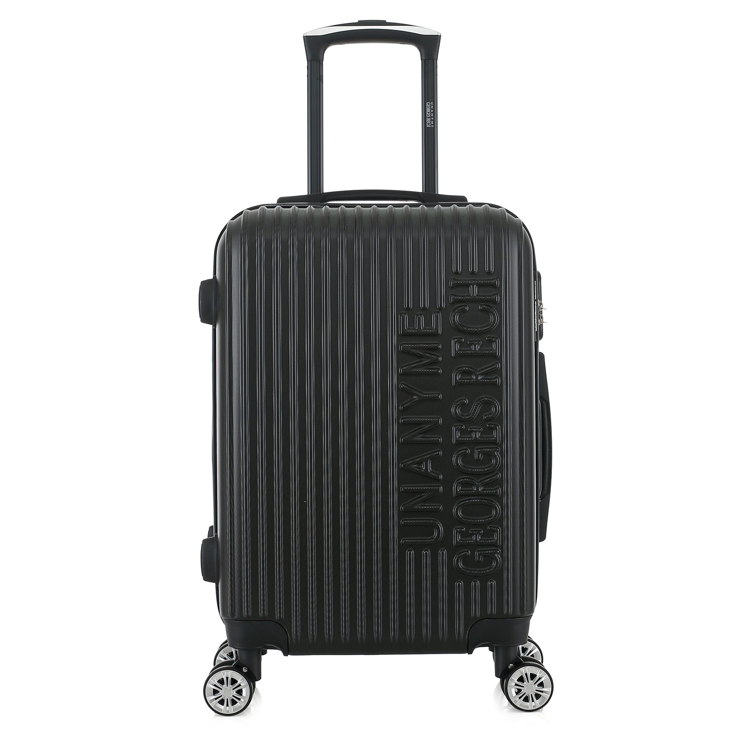 Valise noire de notre collection Georges Rech, Venise, taille S, de face