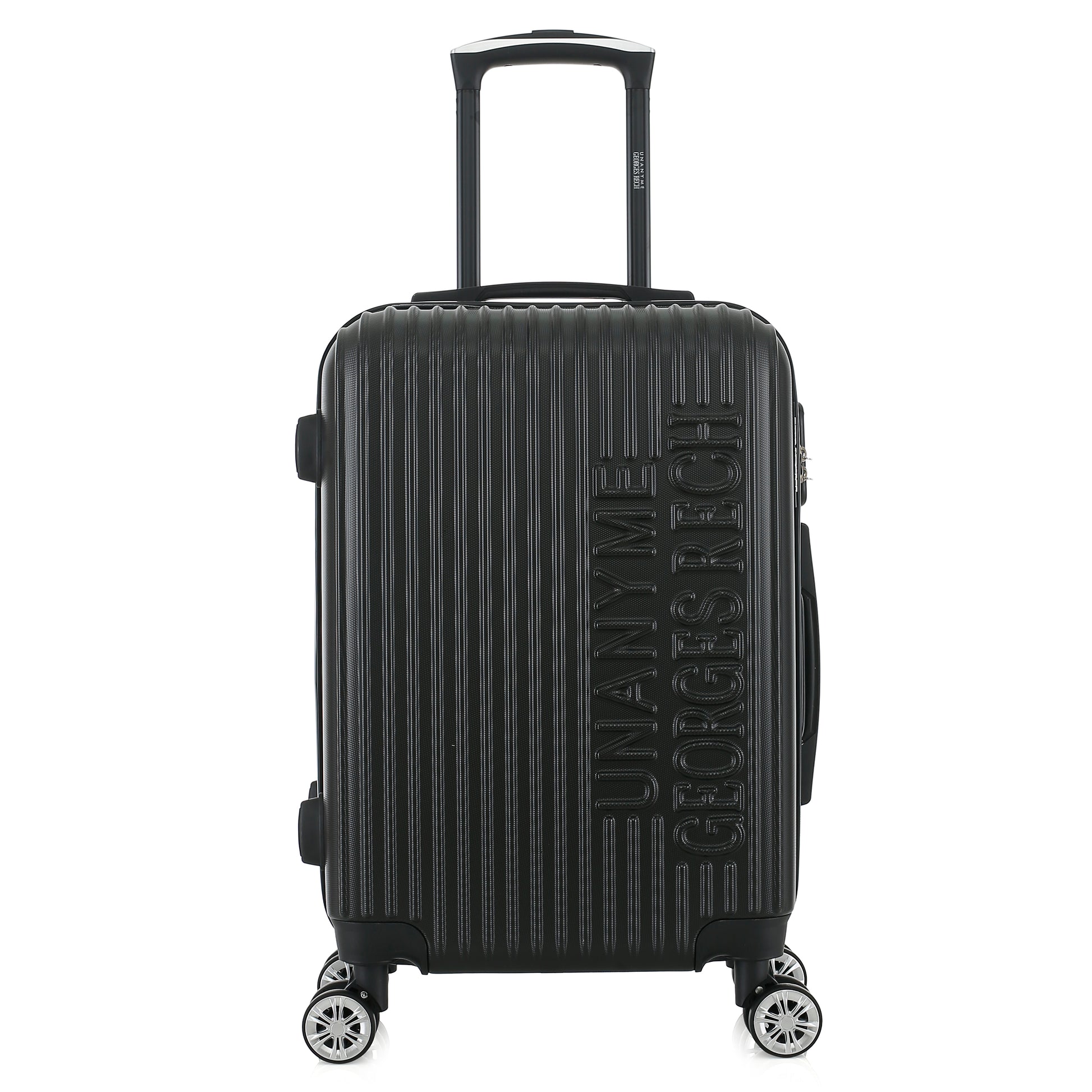 Valise noire de notre collection Georges Rech, Venise, taille S, de face