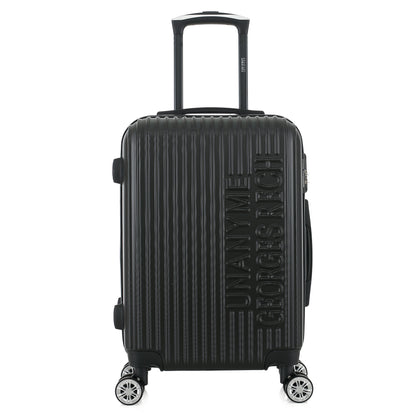 Valise noire de notre collection Georges Rech, Venise, taille S, de face