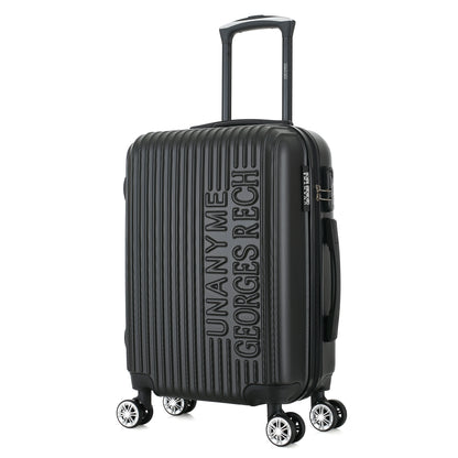 Valise noire de notre collection Georges Rech, Venise, taille S, de côté