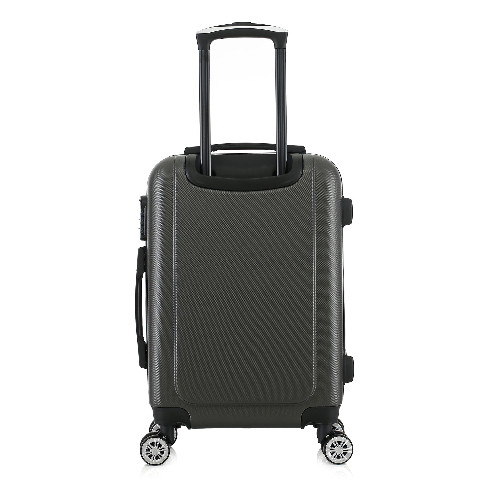 Valise grise de notre collection Georges Rech, Venise, taille S, de dos