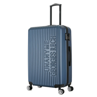 Grande valise bleue de 3/4
