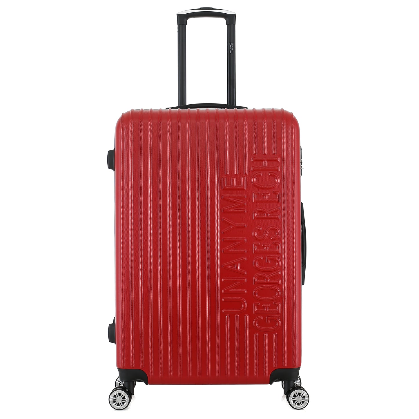 Grande valise rouge de face
