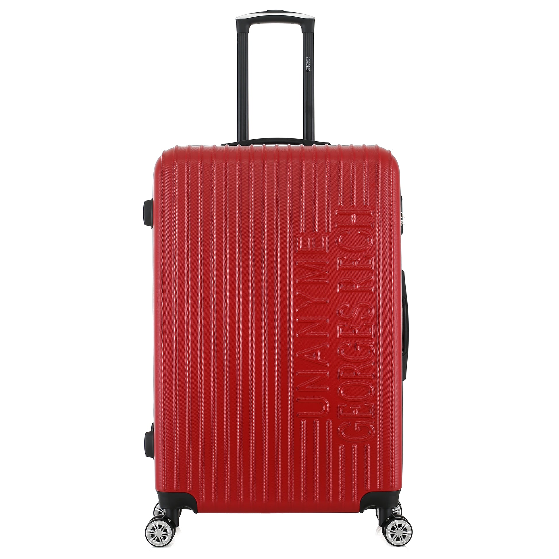 Grande valise rouge de face
