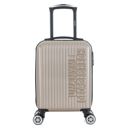 Valise beige de notre collection Georges Rech, Venise, taille XS, de face
