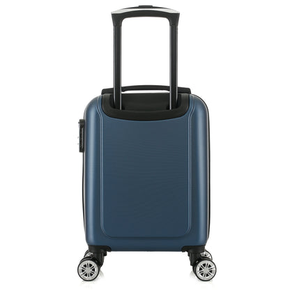 Valise bleue de notre collection Georges Rech, Venise, taille XS, de dos