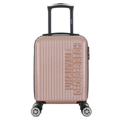 Valise rose de notre collection Georges Rech, Venise, taille XS, de face