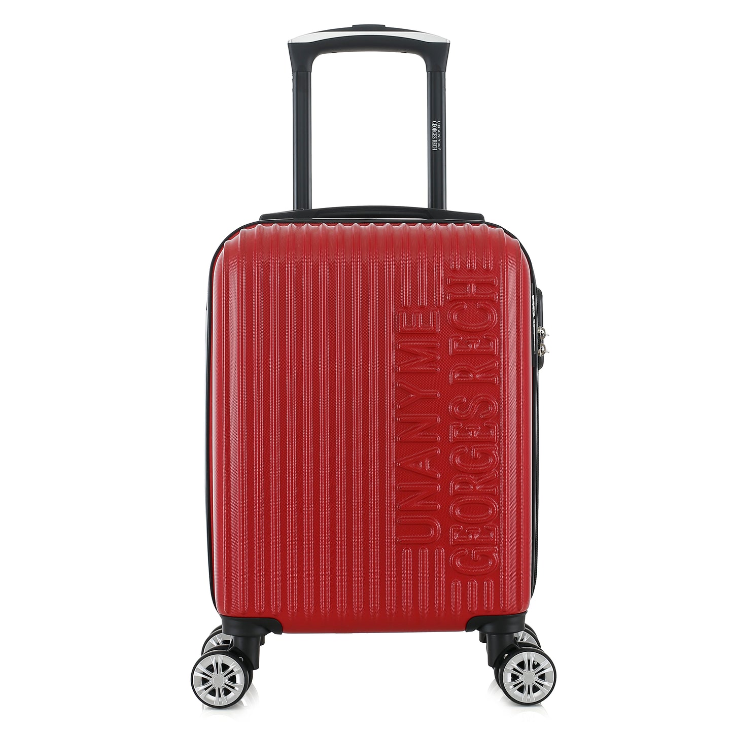 Valise rouge de notre collection Georges Rech, Venise, taille XS, de face