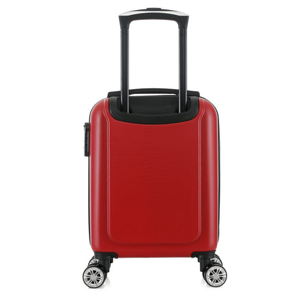 Valise rouge de notre collection Georges Rech, Venise, taille XS, de dos