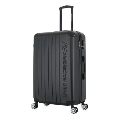 Valise noire de notre collection American Star, Washington taille L, de 3/4
