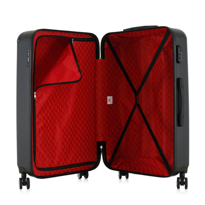 Valise noire de notre collection American Star, Washington taille L, ouverte