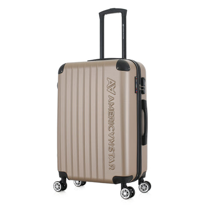 Valise beige de notre collection American Star, Washington taille M, de 3/4