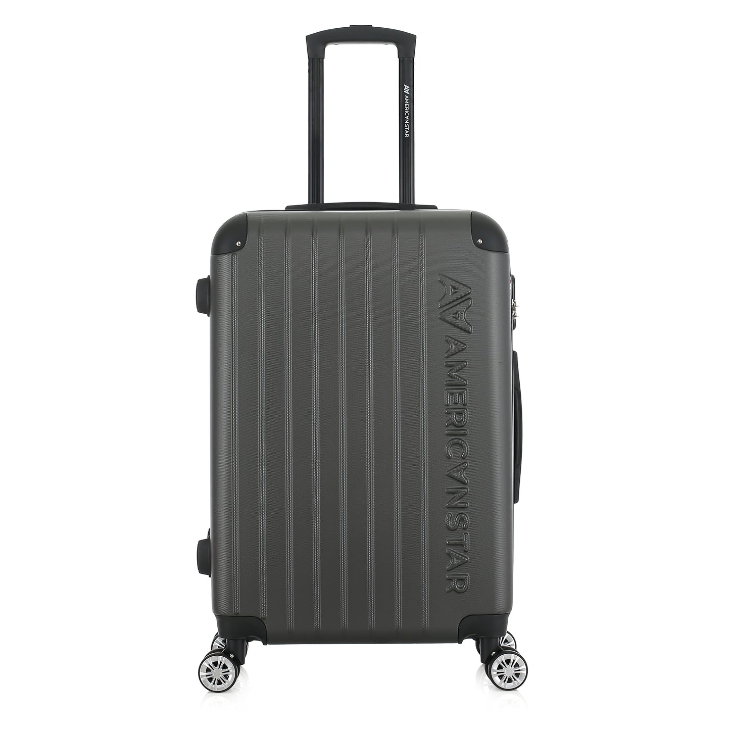 Valise grise de notre collection American Star, Washington taille M, de face