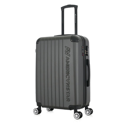 Valise grise de notre collection American Star, Washington taille M, de 3/4