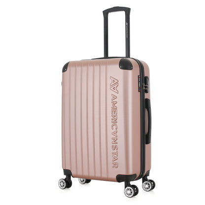 Valise rose or de notre collection American Star, Washington taille M, de 3/4