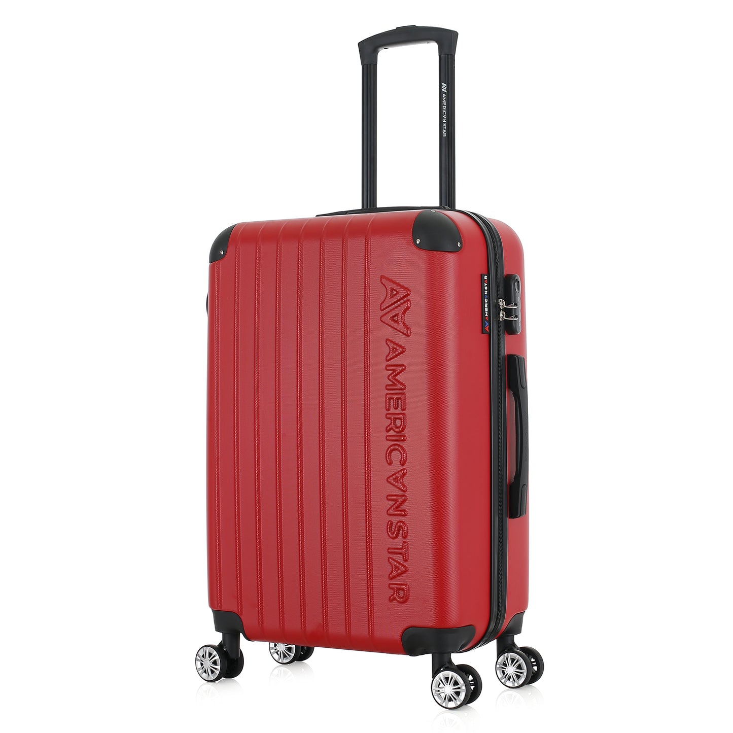 Valise rouge de notre collection American Star, Washington taille M, de 3/4