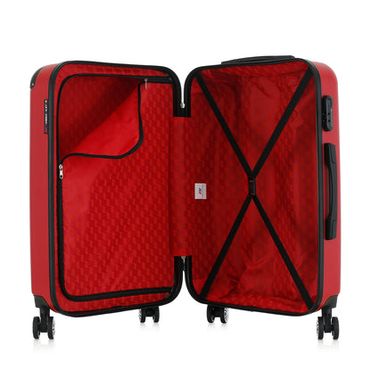 Valise rouge de notre collection American Star, Washington taille M, ouverte