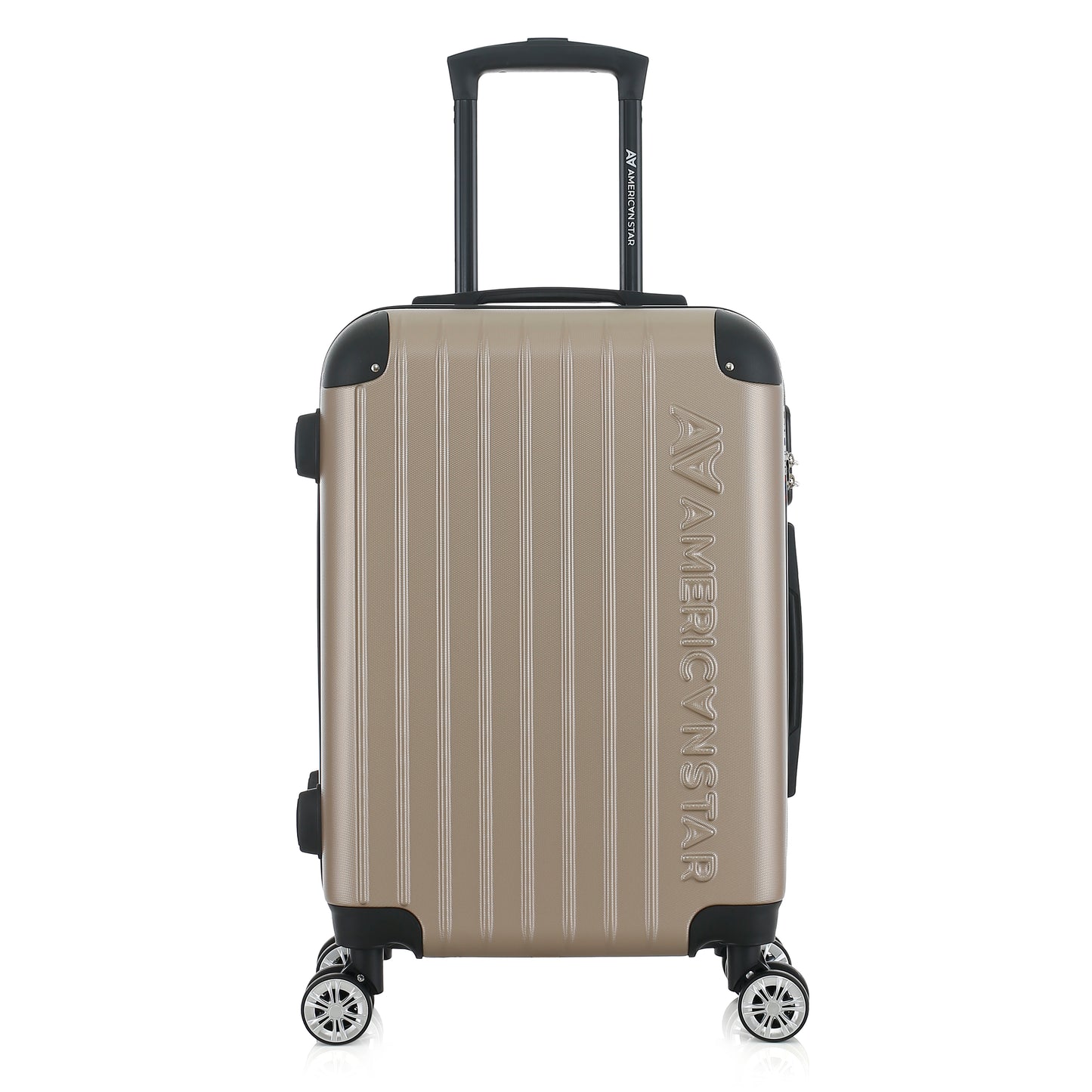 Valise beige de notre collection American Star, Washington S de face