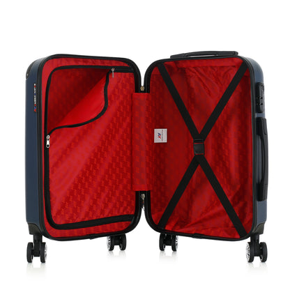 Valise bleue de notre collection American Star, Washington S ouverte