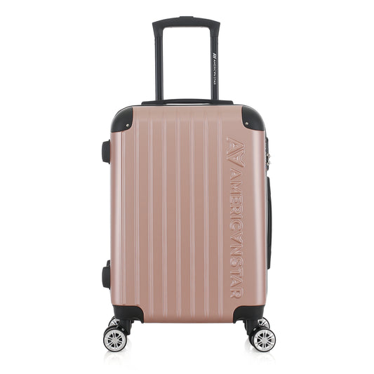 Valise rose or de notre collection American Star, Washington S de face