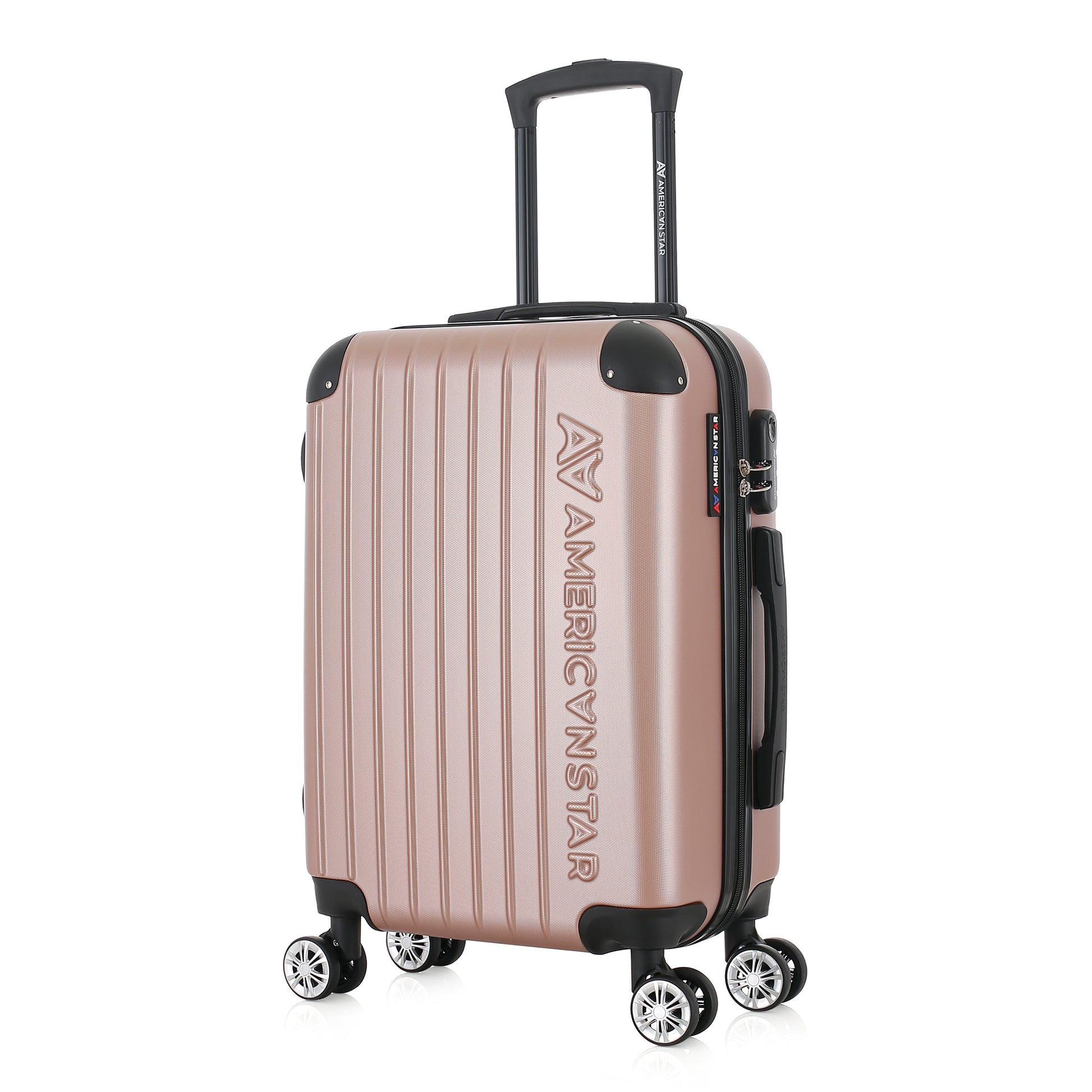 Valise rose or de notre collection American Star, Washington S de 3/4