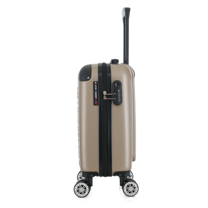 Valise beige de notre collection American Star, Washington taille XS, de côté