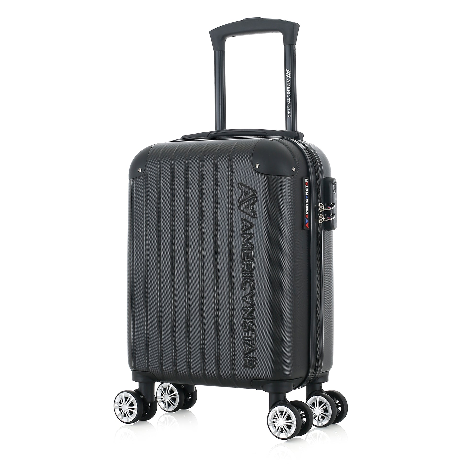 Valise noire de notre collection American Star Washington XS de 3/4