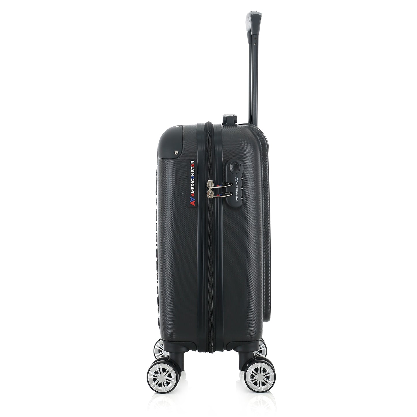 Valise noire de notre collection American Star Washington XS de côté