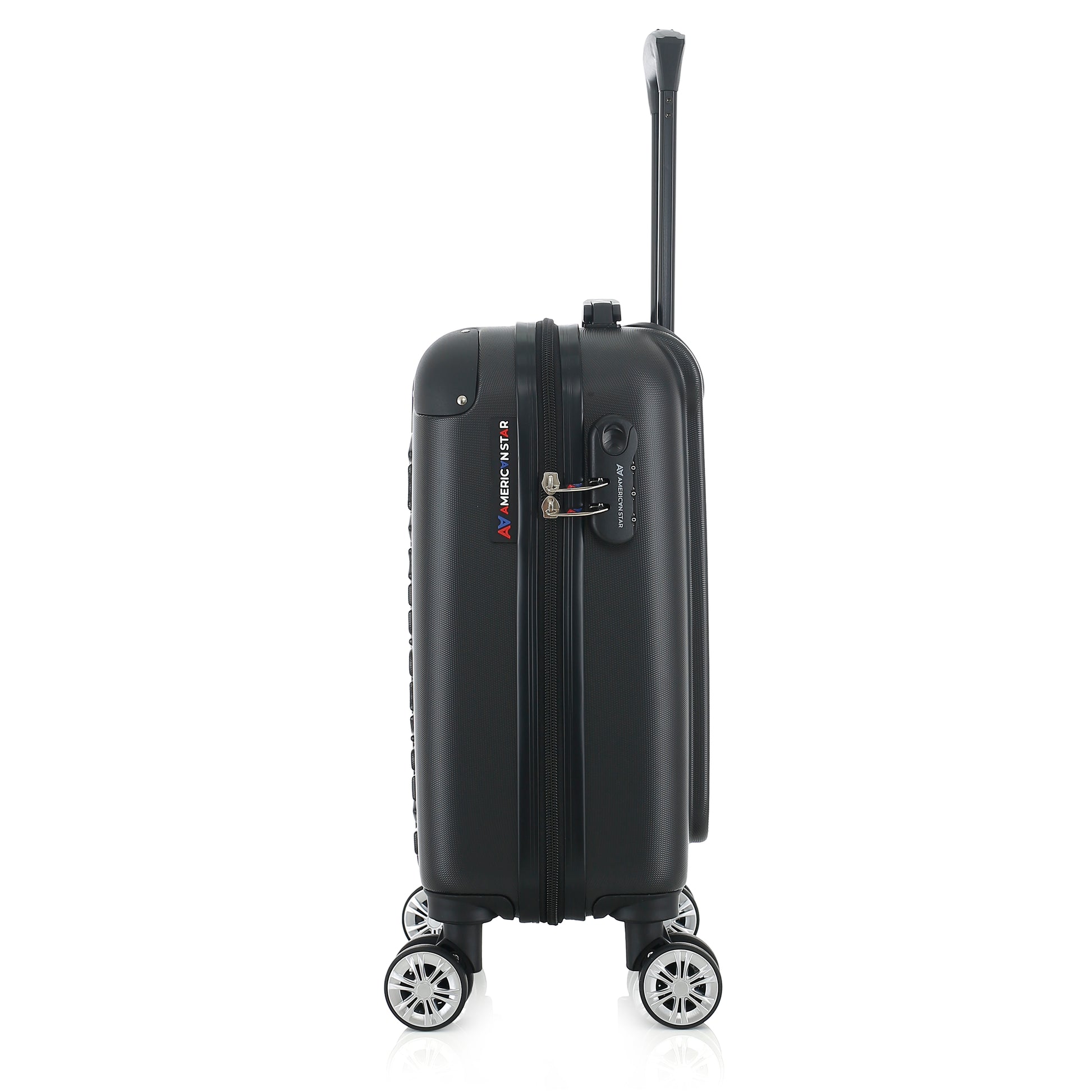 Valise noire de notre collection American Star Washington XS de côté