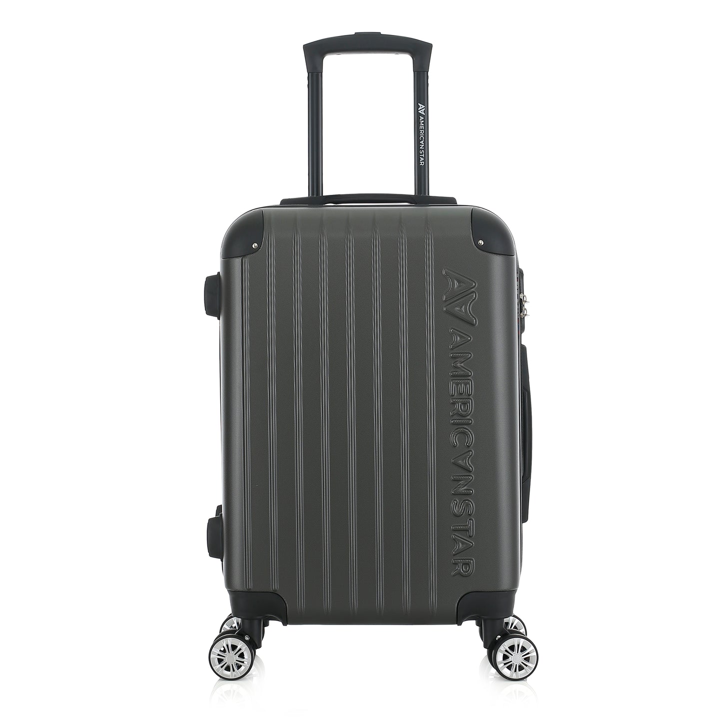Valise grise foncée de notre collection American Star, Washington XS de face