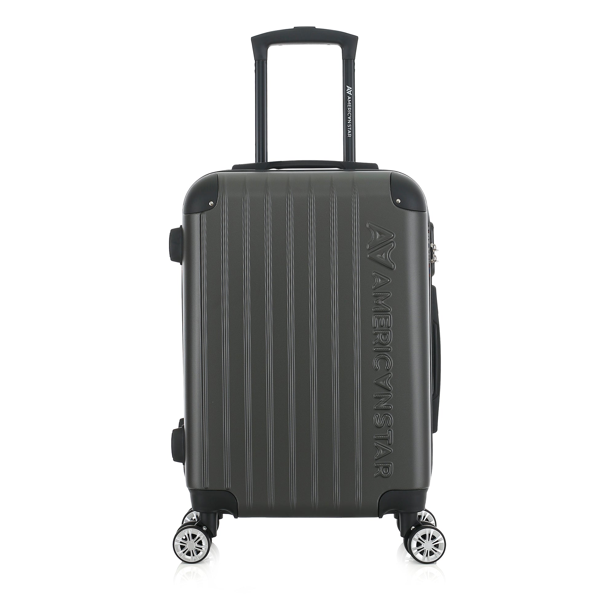 Valise grise foncée de notre collection American Star, Washington XS de face