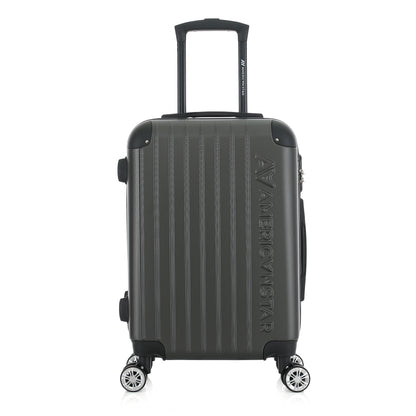 Valise grise foncée de notre collection American Star, Washington XS de face
