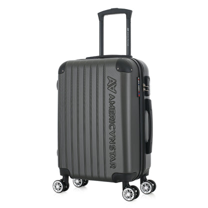 Valise grise foncée de notre collection American Star, Washington XS de 3/4