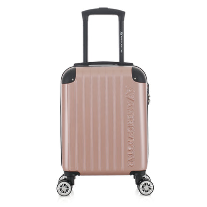 Valise rose or de notre collection American Star Washington XS de face